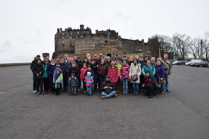 Die Gruppe vor Edinburgh Castle