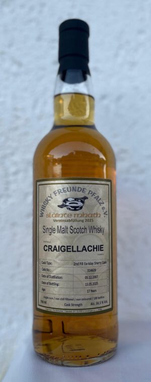 Vereinsabfüllung 2025 - Craigellachie - Single Malt Scotch Whisky - 17 Jahre - 2nd Fill Ex-Islay Sherry Cask