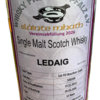 Vereinsabfüllung 2026 - Ledaig - Single Malt Scotch Whisky - 13 Jahre - 1st Fill Bourbon Cask