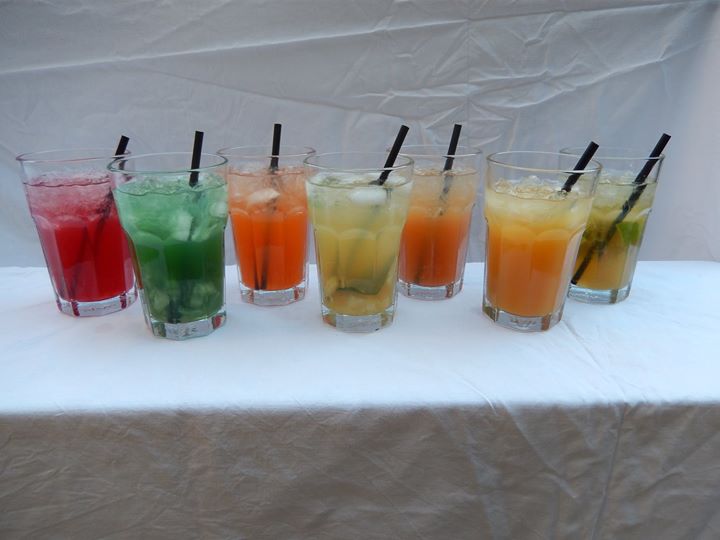 Nun auch mit Bild, die sieben leckeren Cocktails die auf der Böhler Kerwe an unserem Stand auf euch warten.